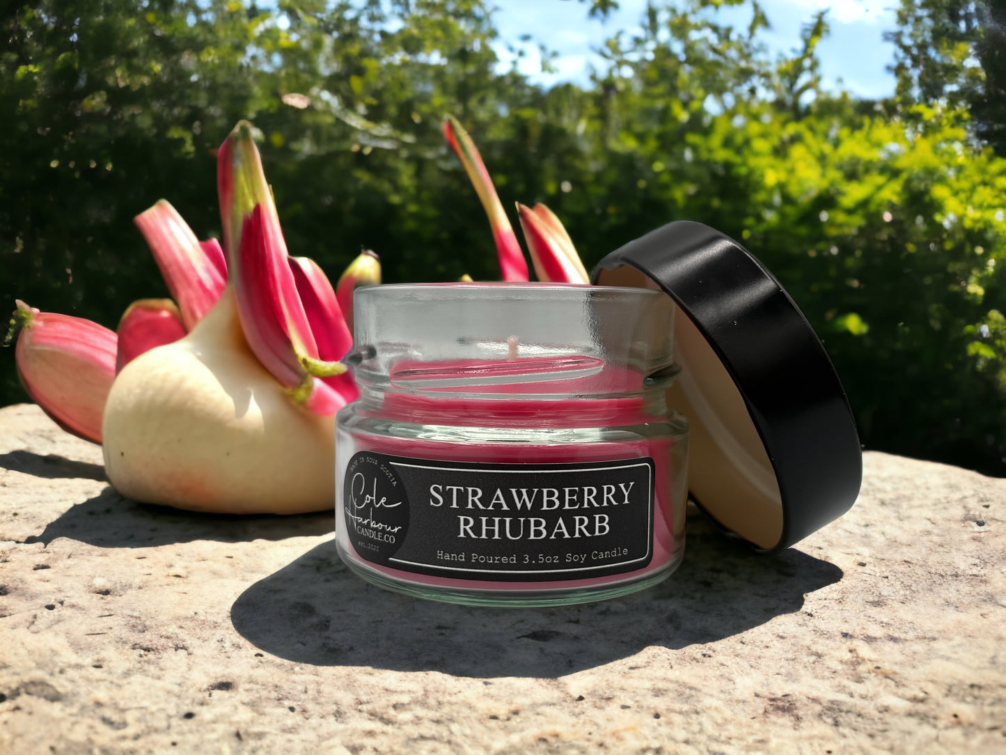 Strawberry Rhubarb Soy Candle
